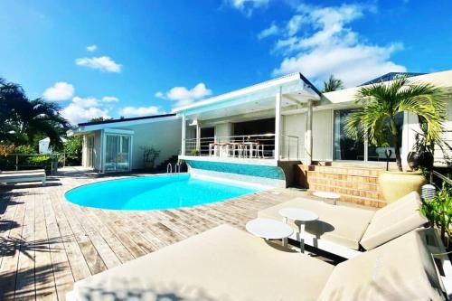 Orient Bay Villa | Villa Bel'Vue: Oceanfront Retreat 350m from the Beach