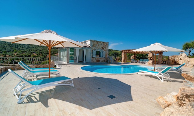 Porto Ottiolu Villa | Villa Bianca: Oceanfront Retreat with Private Pool & Spa
