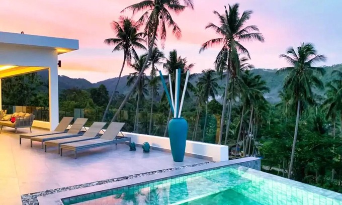 Lamai City Center Villa | Villa Camille: Spectacular Sea View with 4 Bedrooms