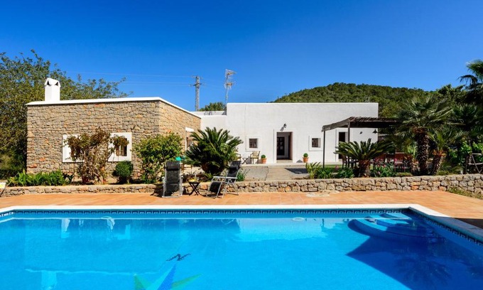 Sant Antoni de Portmany Villa | Inviting Villa Can Pep D'en Puig with Oceanfront Pool