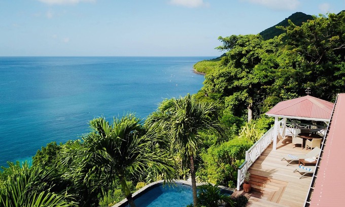 Les Anses-d'Arlets Villa | Villa Cap Ouest: Private Pool & Ocean Access - Rated 9.8