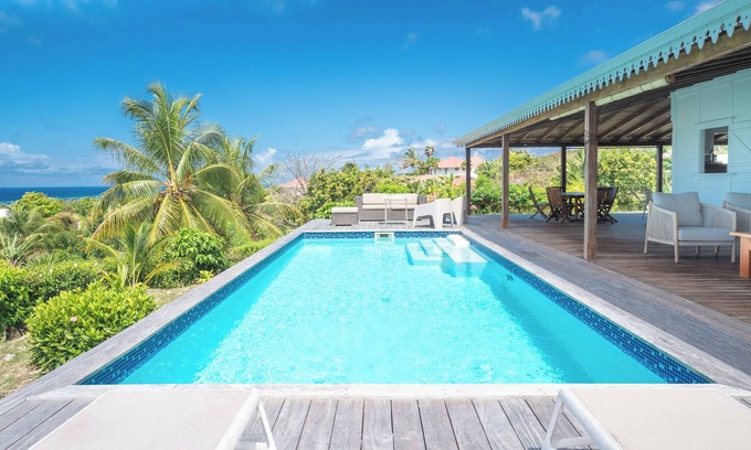 Grand-Bourg Villa | Villa Capi with a private salty pool and 3 air-conditioned bedrooms