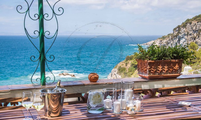 Massa Lubrense Villa | Villa Capriccio: Oceanfront Retreat with Pool & Top Ratings