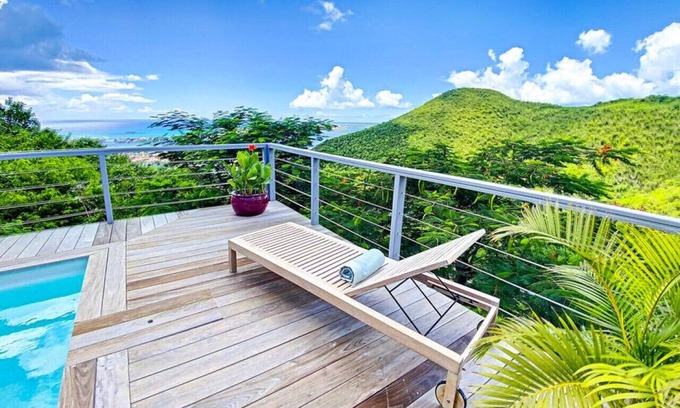 Almond Grove Villa | Villa Casa Blue: Oceanview Retreat with Family Amenities