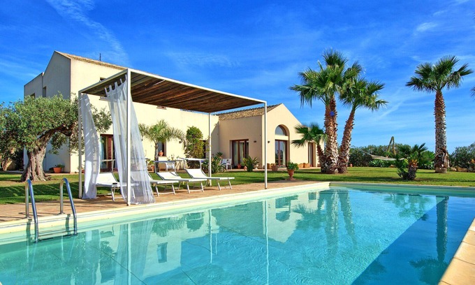 Trapani Villa | Villa Casale: Serene Sicily Getaway with Pool & Ocean Views