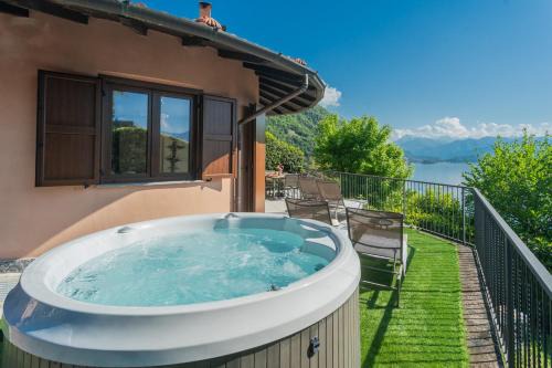 Argegno Villa | Villa Castello: Oceanfront Retreat with Hot Tub & Scenic Views