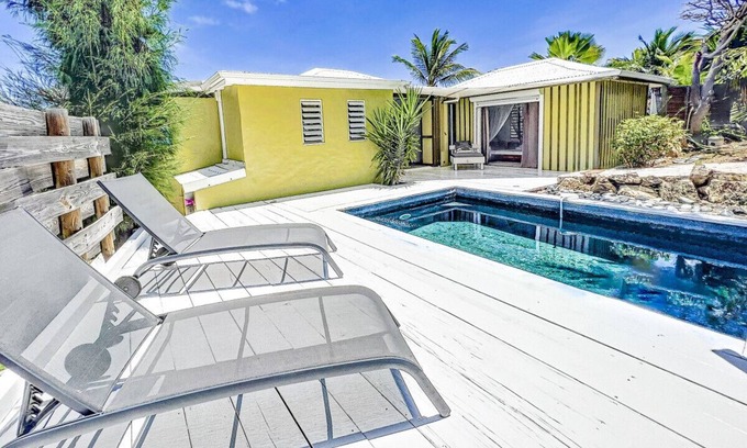Oyster Pond Villa | Villa Cazou: Sea View Oasis with Private Pool & WiFi
