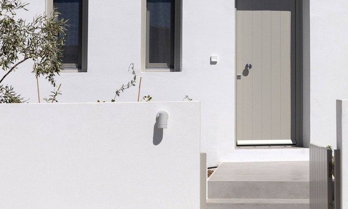 Naousa Villa | Villa Celia: Family-Friendly Retreat with Hot Tub Access