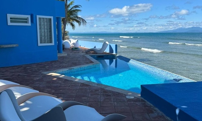 Bravos de Boston Villa | Villa Chavaniac: Oceanfront Retreat with Private Pool & Spa