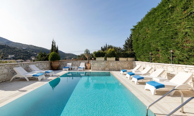 Kassiopi Villa | Villa Christos: Prime Kassiopi Location with Private Pool