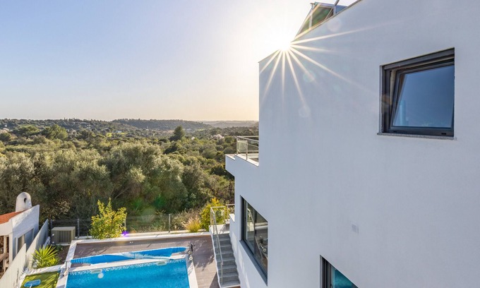 Alcalar Villa | Villa Celestine: Breathtaking Views and Private Pool Access