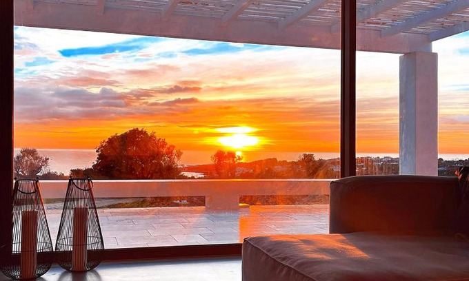 Marina di Felloniche Villa | Villa CREA: Eco-Friendly Oceanfront Retreat with Pool