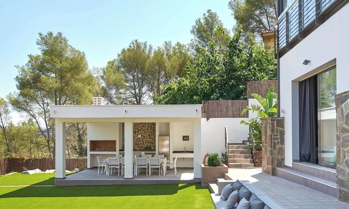 Olivella Villa | Villa Crystal - Bright Oasis with Private Pool & Spa