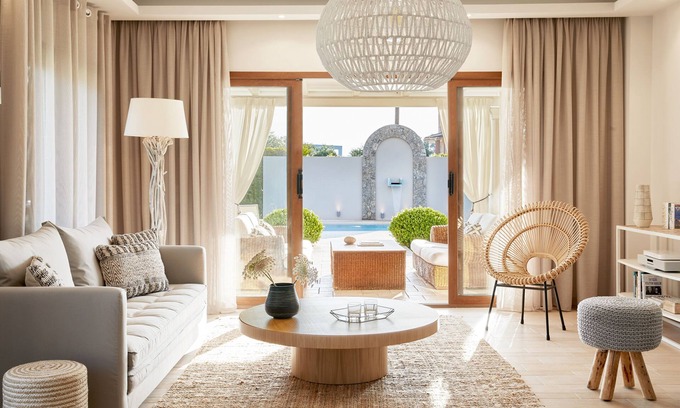 Dassia Villa | Villa Daphne: Private Pool, Hot Tub & Family-Friendly Stay