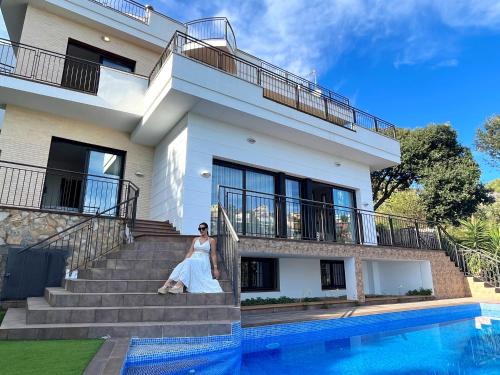 Santa Susanna Villa | Exclusive Villa with Breathtaking Sea Views and Private Pool