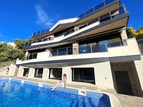 Santa Susanna Villa | Elegant Villa with Ocean Views and Private Pool Retreat