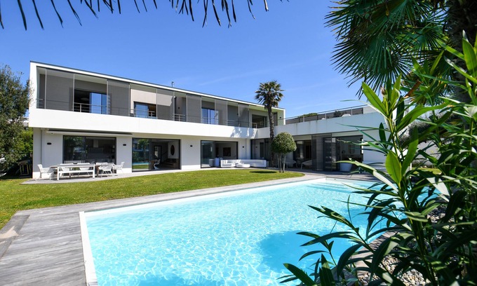 Royan Villa | Villa DE Luxe: Poolside Retreat Steps from the Beach