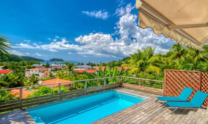 Trois-Ilets Villa | Stunning Villa de Standing Vue Mer with Pool & Child Friendly