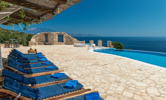 Korithi Villa | Discover Villa Deep Blue at Blue Caves Villas, Pet Friendly