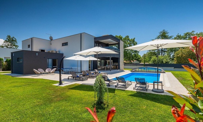 Municipality of Zminj Villa | Villa Dell Re: Private Pool Retreat with Spa and Hot Tub