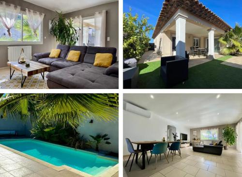 Lavalette Villa | Villa des Perdrix: Relax by the Pool with Ocean Views