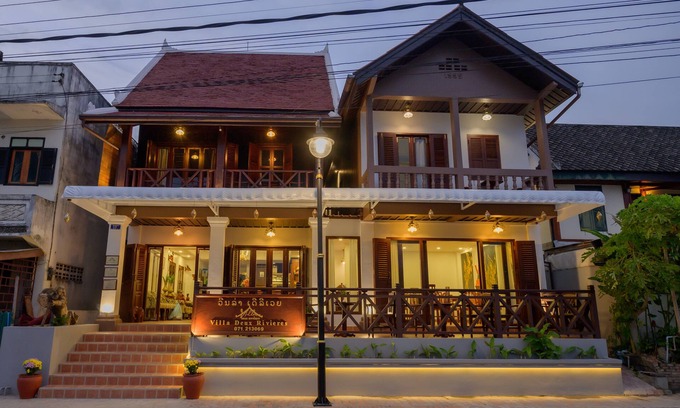 Luang Prabang Hotel | Family-Friendly Villa Deux Rivieres with Breakfast Included
