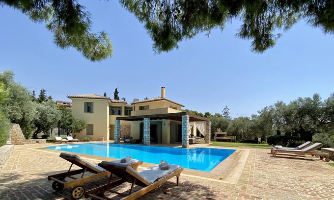 Porto Heli Villa | Villa Diotima: Poolside Retreat Steps from the Sea