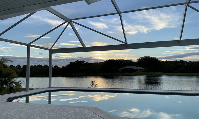Rotonda Lakes Villa | Lakefront Villa with Pool, Spa & Private Deck for Relaxation