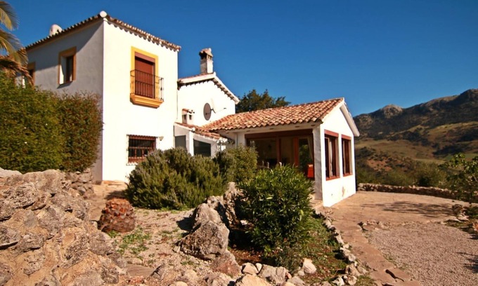 Montecorto Villa | Villa 'El Cortijo': Private Pool & Scenic Mountain Views