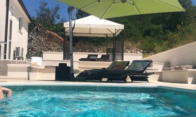 Slivno House | Tranquil Villa Elysium with Heated Pool and Ocean Views