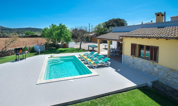 es Bacares Villa | Family-Friendly Villa Es Corto with Pool Access