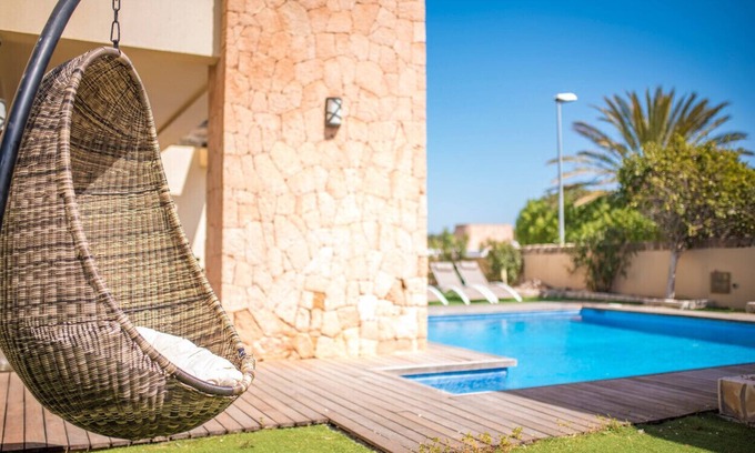 San Antonio Bay Villa | Top-Rated Villa Sa Marinada: Beach Access & Pool Awaits