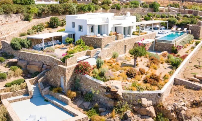 Agios Stefanos Villa | Villa Faros: Ocean View Retreat Near Mykonos Port