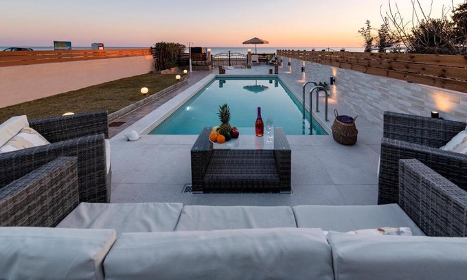 Lardos Villa | Explore Villa Fay: Oceanfront Bliss with Guest Rating 9.8