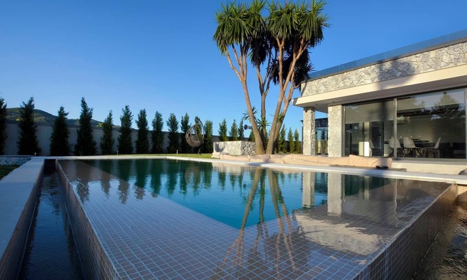 Linia Villa | Villa Flamingo: Private Pool Retreat Near Issos Beach