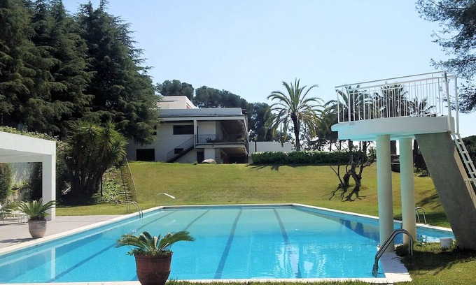 Sant Vicenc de Montalt Villa | Spacious Villa with Ocean Views, Pool & Football Pitch