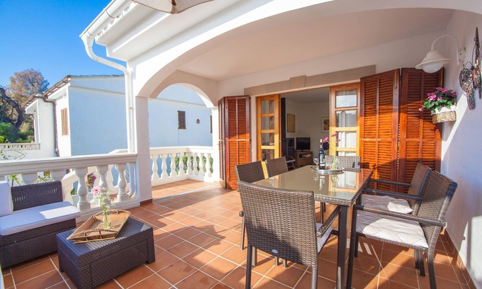 Son Serra de Marina House | Villa Germanor: Oceanfront Chalet with Private Garden