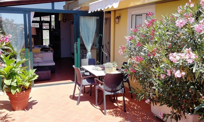 Formia Apartment | Elegant Villa Giulia: Rooftop Terrace Steps from the Sea