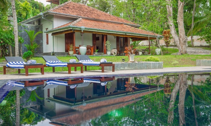 Ambalangoda Villa | Villa Godahena: Lakeside Retreat with Pool and Private Gardens