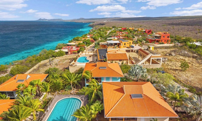 Kralendijk Villa | Villa Happy Turtle with a spectacular ocean view