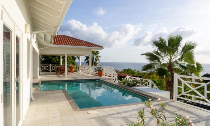 St. Marie Villa | Villa Happy View: Family-Friendly Retreat with Pool Access