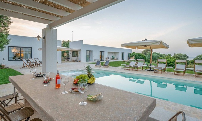 Carovigno Villa | Discover Oceanfront Bliss with Spa and Private Pool Access