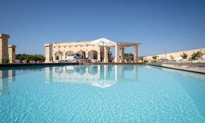 Tiggiano Villa | Villa La Sita: Relaxing Getaway with Ocean Views & Spa