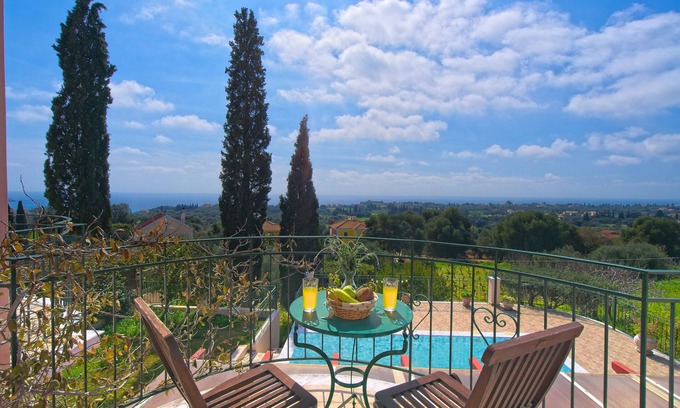 Kaligata Villa | Villa Joanna: Private Pool & Breathtaking Ocean Views