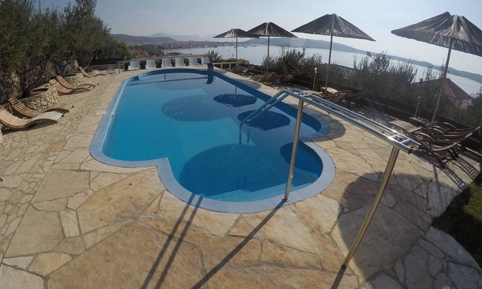 Seget Donji Apartment | Villa Julio's Two-Bedroom Apartment with Ocean View Terrace