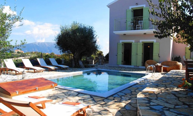 Katsarata House | Villa Kalogris: Oceanfront Retreat with Pool & 9.8 Rating