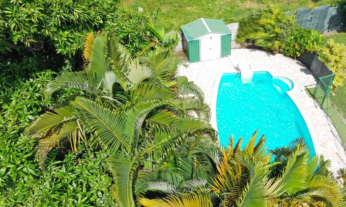 Baie-Mahault House | Serene Villa Kaloukera: Relaxation with Pool & Spa Amenities