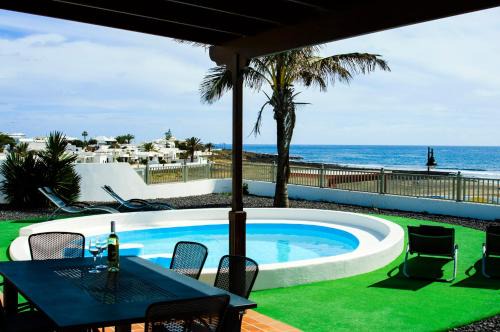 Playa del Cable Villa | Villa La Concha: Oceanfront Retreat with Pool & Family Fun