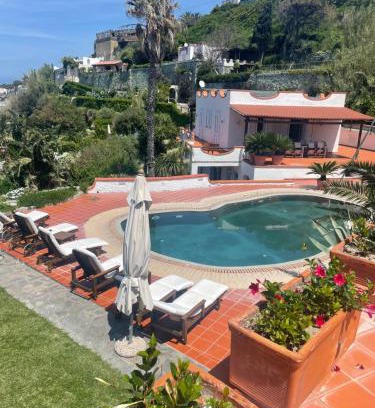 Forio Villa | Villa la Dimora di Zoè: Oceanfront Retreat with Hot Tub
