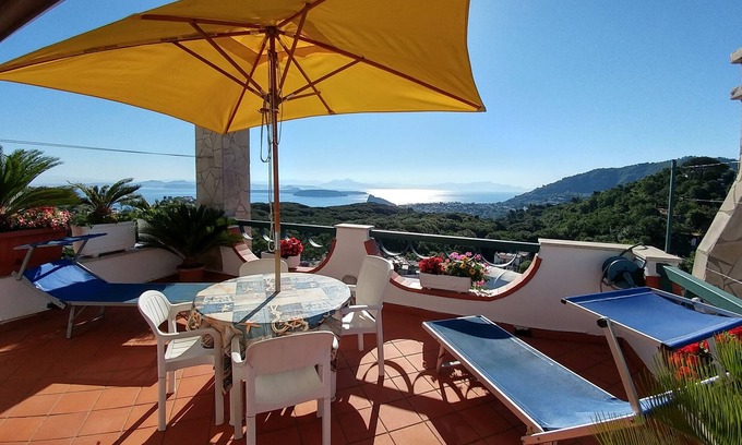 Fiaiano Apartment | Scenic Villa La Favola with Sea View and Breakfast Included